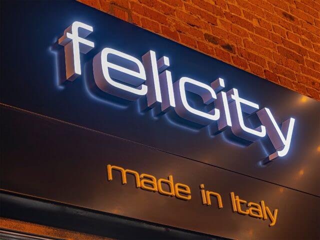 Вывеска для магазина "Felicity"